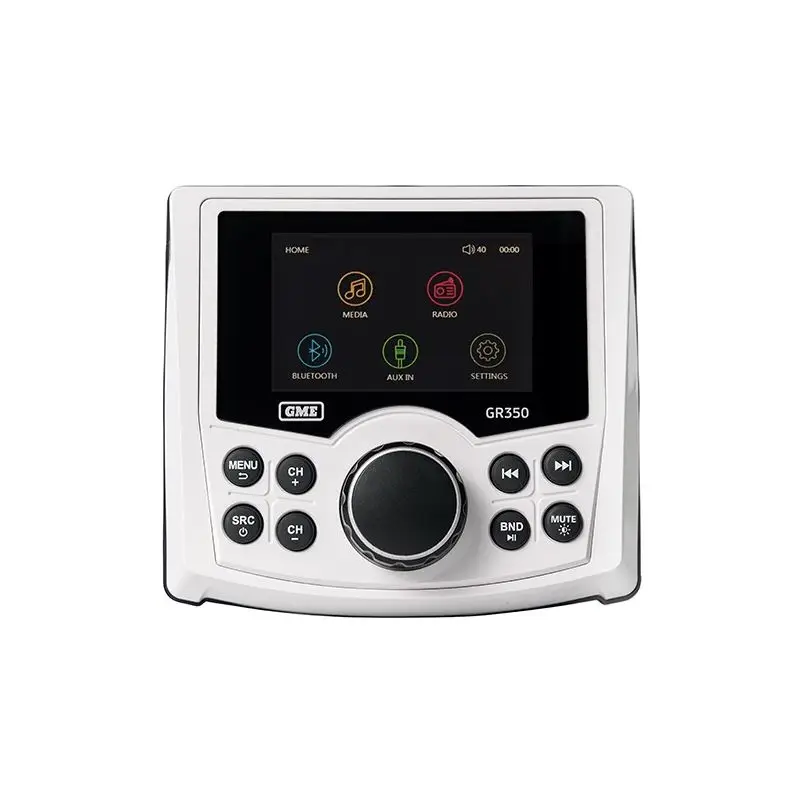 Occasione Stereo da Cruscotto Boss Marine GR350BTW - Bluetooth, USB e Sintonizzatore AM/FM, Resistente agli Spruzzi, Colore Bianco