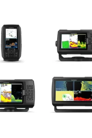 Striker Vivid 4CV - Ecoscandaglio Garmin con Display 4” e Trasduttore GT20-TM, GPS Interno, Funzionalità ClearVu e Quickdraw Contours Consegna Rapida