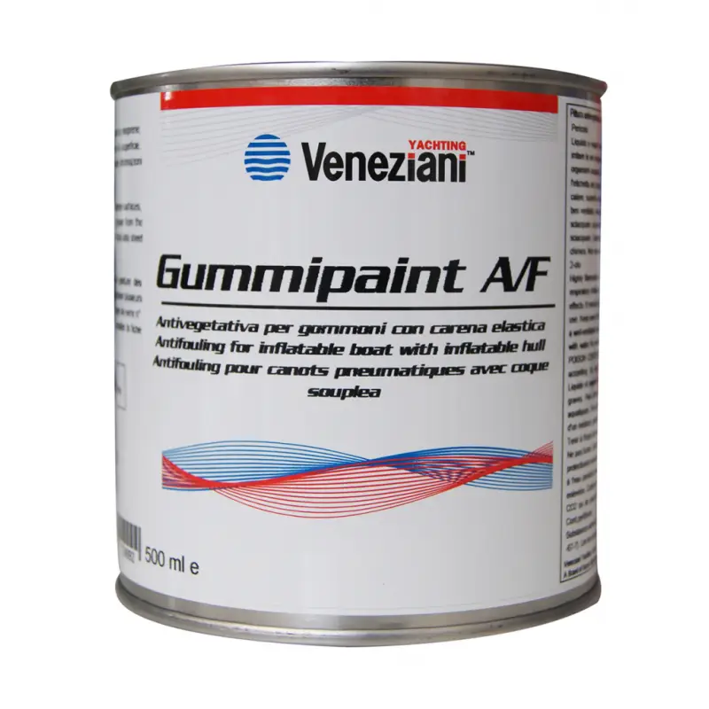 Pagamento Sicuro Gummipaint A/F Grigio 0,5 Litri - Antivegetativa Monocomponente per Gommoni in Neoprene, PVC e Hypalon - Alta Adesione e Flessibilità