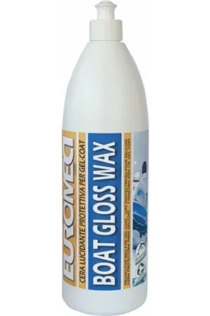 Euromeci Boat Gloss Wax 1L - Polish Lucidante per Gel Coat con Cera, Protegge e Lucida le Superfici della Barca Consegna Rapida