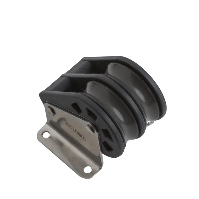 Nuovo Arrivo Bozzello Doppio Verticale Barton Marine Ø 12 mm - Cima Max Ø 12 mm - Carico Lavoro 750 kg - Carico Rottura 1500 kg - Dimensioni Puleggia 54 x 17 mm - Lunghezza 92 mm - Serie 4/5