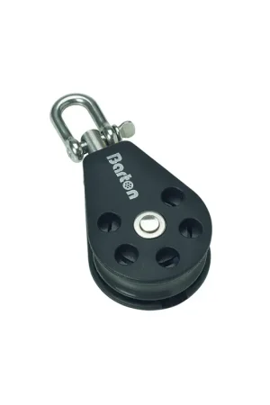 Bozzello Singolo Girevole Ø 12 mm - Max Carico 750 kg, Carico di Rottura 1500 kg - Serie 4/5 - Dimensioni Puleggia 54 x 17 mm - Lunghezza 130 mm - Barton Marine Nuovo Arrivo