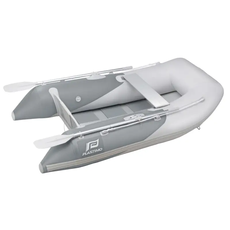 Ultime Pezzi Tender Plastimo Raid II 270SH Grigio - Gommone Innovativo ad Ampia Prua Quadrata, Capacità per 4 Persone, Motore Fino a 10HP, Sedile in Alluminio e Accessori Inclusi