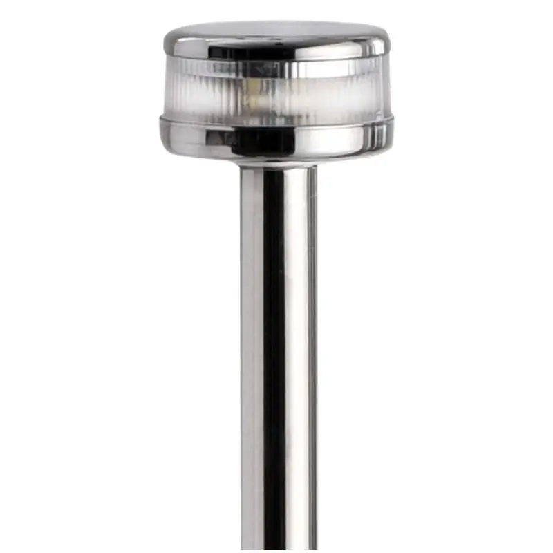 Ultimissimo Modello Asta Luminosa Abbattibile 60 cm Inox con Fanale Evoled 360° per Imbarcazioni Sotto i 20 m - Certificata COLREG72 e ABYC-C5 - Fili Invisibili e Fissaggio a Vite