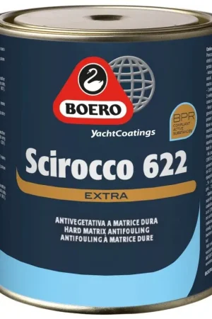 Vendita Finale Antivegetativa Scirocco 622 Bianco 5L - Protezione Elevata per Barche con Formula Professionale a Base di Rame