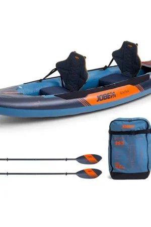Kayak Gama Gonfiabile - Kayak Inflatable in PVC ad Alta Resistenza con Sedili Confortevoli e Accessori Completi per Avventure in Acqua Subito Disponibile