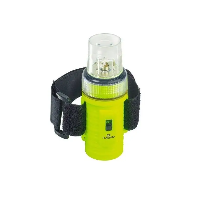 Boetta Luce a LED Lampeggiante - Luce di Sicurezza Galleggiante Impermeabile fino a 100 m con 4 LED - Autonomia 150 Ore con Cordino e Cinturino da Braccio Spedito Oggi