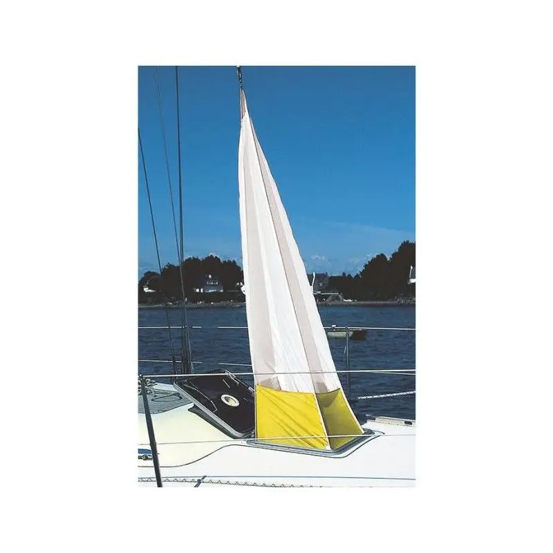 Manica a Vento Piramidale in Poliestere Ultra Leggero - 450x310x1950h, Ventilazione Ottimale per Cabina, Installazione Facile con Occhielli in Nylon Sconto