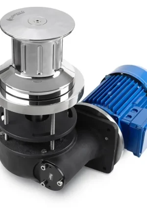 Verricello Italwinch ARAN 2000W 24V da tonneggio in acciaio inox AISI 316 con campana sopra barbotin, ideale per barche fino a 28m, potenza di tiro istantaneo 1750 Kg, velocità di recupero 12 mt/min. Occasione
