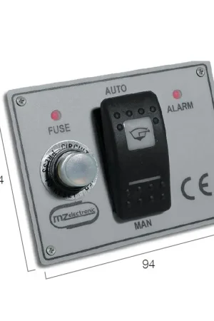 Saldi Pannello di comando MZ Electronic per pompa di sentina fino a 20A con allarme sonoro e visivo, compatibile con tutte le imbarcazioni