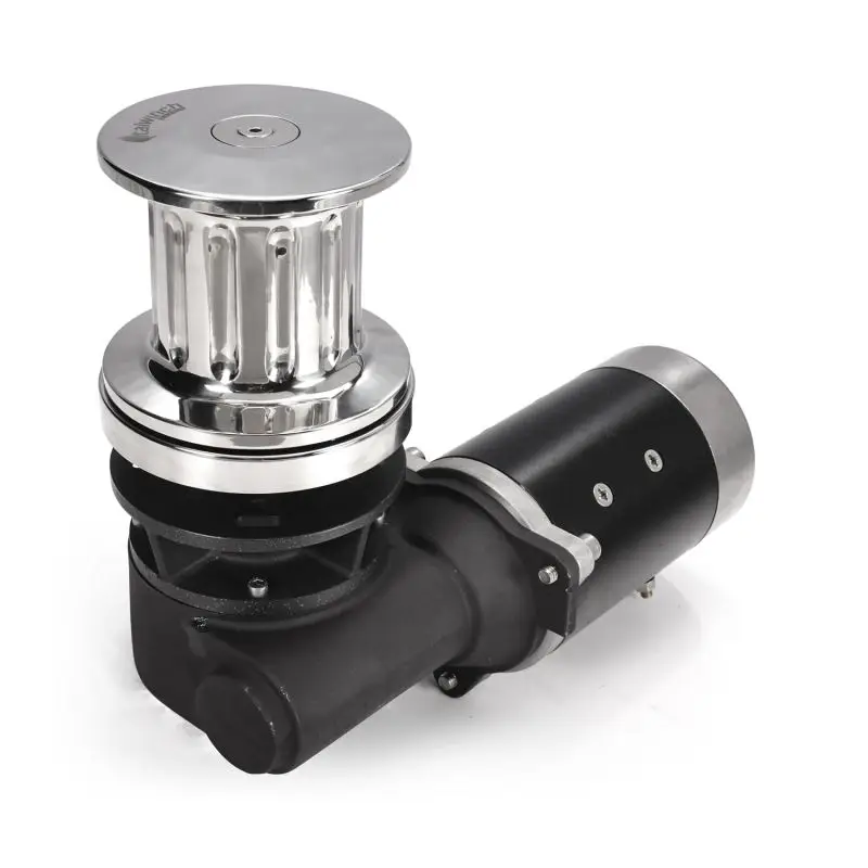 Verricello Italwinch HERON 1000W 12V da tonneggio in acciaio inox ad asse verticale con campana sopra barbotin - ideale per barche fino a 23 m Scelto Dai Clienti