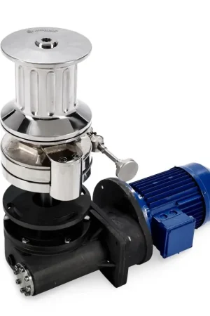 Verricello Salpa Ancora Italwinch MOON Idraulico in Acciaio Inox AISI 316 con Asse Verticale - Alta Versione con Campana per Catena 14mm ISO - Potenza Motore 3500W/4000W, Tiro Massimo 3500kg - Per Barche fino a 30m Scelto Dai Clienti