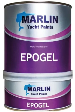 Pagamento Sicuro Protettivo Epossidico MARLIN Epogel Bianco 0,75 l - Vernice Senza Solventi per Nautica, Ideale per Sentine e Protezione da Osmosi, Certificato per Contatto Alimentare e Acqua Potabile