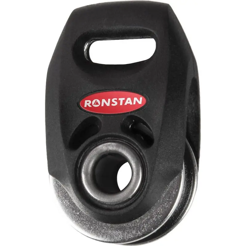 Esclusivo Ronstan Serie 20 Bozzello Orbit a Cuscinetti con Opzione di Attacco in Fettuccia, Singolo - Perfetto per Velisti e Appassionati di Nautica