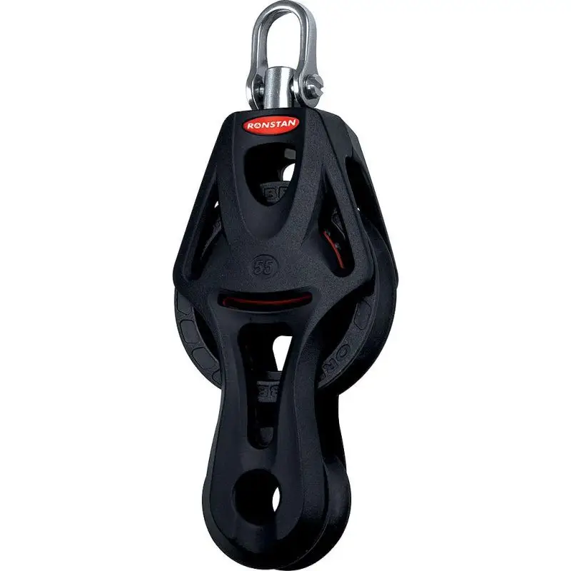 Prezzo Di Fabbrica Ronstan Series 55 Orbit Block™ Fiddle with Becket - Bozzello Leggero e Alta Prestazione per Vela e Nautica