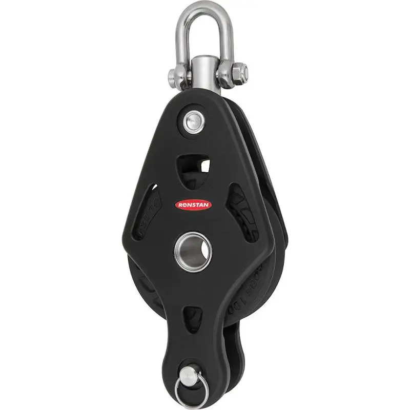 Prezzo Di Fabbrica Ronstan Series 100 Core Block™ Singolo con Becket - Prestazioni Superiori per Vela e Nautica, Design Duraturo e Funzionale, Rotazione 360°