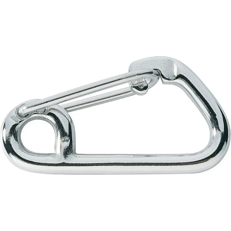 Consegna Rapida Gancio Asimmetrico Ronstan con Chiusura a Vite - Carabiner 80mm con Ampie Aperture per Vela e Nautica