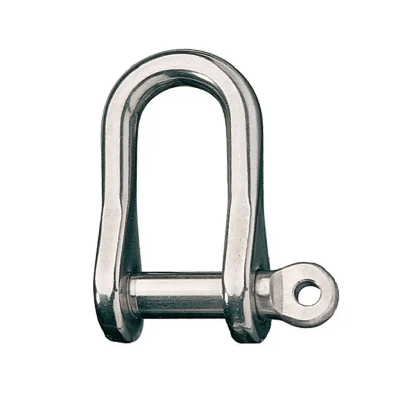 Prezzo Scontato D Shackle in Acciaio Inossidabile Ronstan con Pin da 1/4" e Testa Pomata con Foro - Ideale per Vela e Nautica