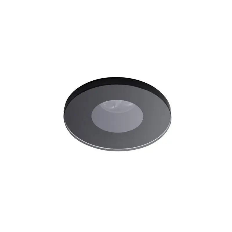 Novità Spot LED ad incasso Foresti e Suardi Mercurio TVM, Fissaggio con molle, Anodizzato Nero, Lente Ellittica 43°-24°, 2700 °K White, per Esterni e Interni