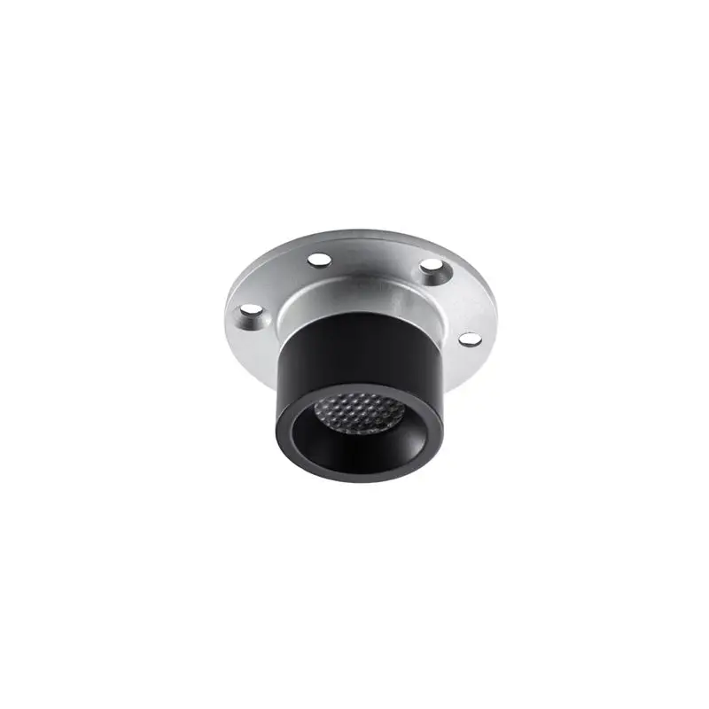 Spot LED Rosso da Incasso Foresti e Suardi, Finitura Verniciato Nero, Lente Standard 31° - 10/30 VDC, 3 W, Dimmer 6018 Novità