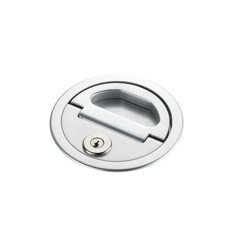 Miglior Prezzo Maniglia boccaporto aluminio anodizzato Foresti e Suardi con chiusura a chiave yale - Dimensioni A:100 B:50 C:108 D:9 E:30 F:6 - KG:0,800