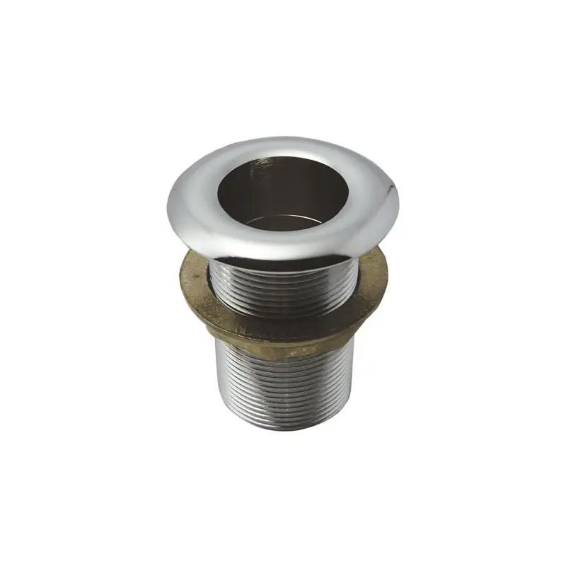 Offerta Scarichi a mare in ottone cromato Foresti e Suardi, 3/8", testa bombata con portagomma, dimensioni A: 3/8", B: 15, C: 55, D: 50, E: 35
