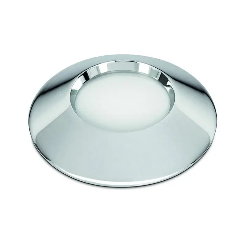 Spot LED Power Foresti e Suardi Cromato 10/30 Vdc 3200 °K Bianco-Rosso con Diffusore in Vetro Sabbiato Soddisfatti O Rimborsati