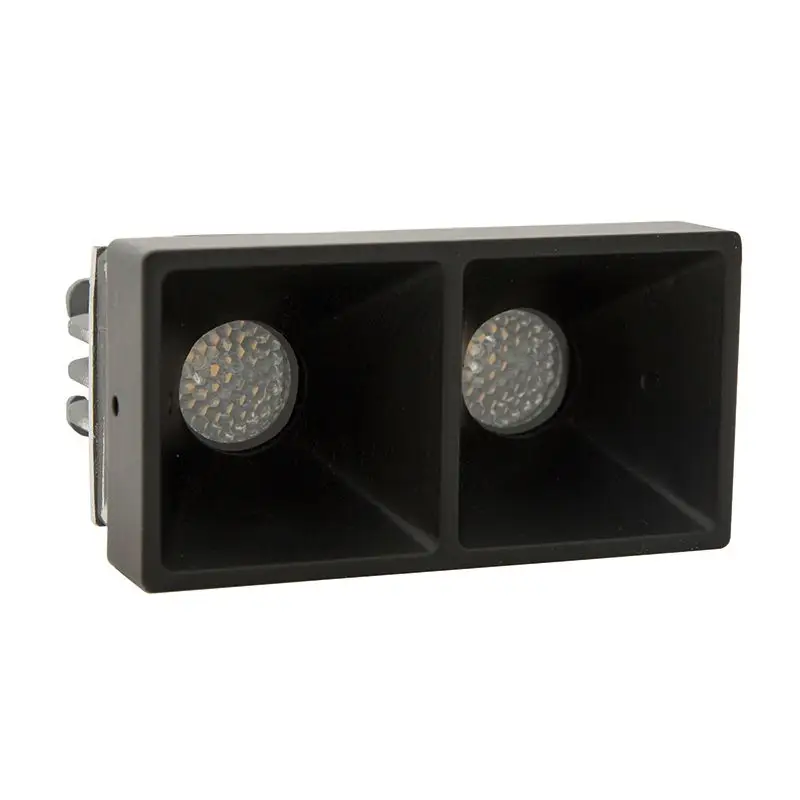 Spot LED ad Incasso Foresti e Suardi ALFA-CRIS II, Finitura Verniciato Nero, Lente 13°, Vdc 10/30, Temperatura Colore 4000°K, Bianco, per Esterni ed Interni Spedizione Espresso