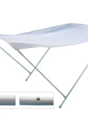 Miglior Prezzo Cappottina Tendalino Parasole in Alluminio Verniciato Bianco Telo Bianco Light