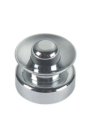 Economico Pulsante Scrocco in Ottone Cromato 25 mm