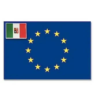 Offerta Del Giorno Bandiera Europea e Italia Adesiva