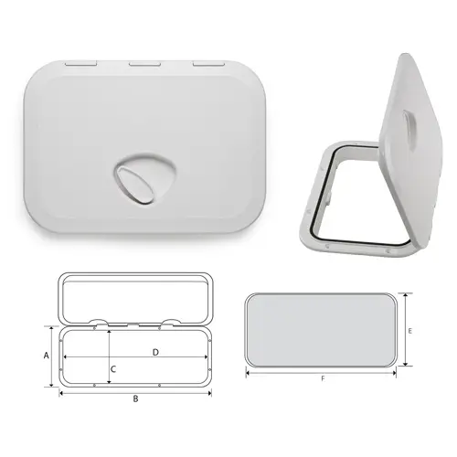 Sportello Calpestabile Impermeabile in ABS 270x375 mm A Buon Prezzo