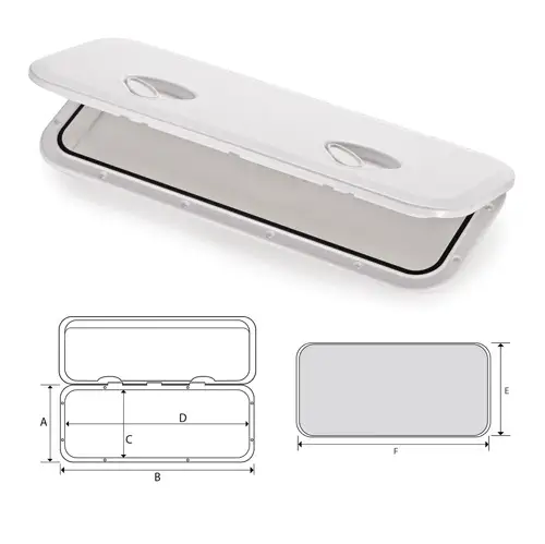 Vendita Finale Sportello Calpestabile in ABS con Viti Coperte 243x607 mm