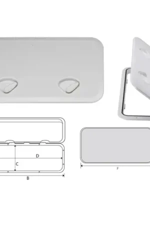 Sportello Calpestabile Impermeabile in ABS 353x606 mm Di Tendenza