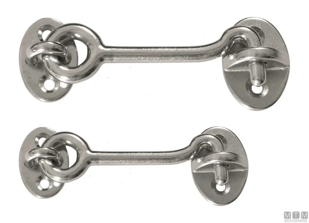 Gancio fermaporte 50mm inox Consegna Rapida