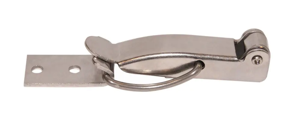 Chiusura a Leva in Acciaio Inox senza foro per Lucchetto mm 98x28 Scelto Dai Clienti