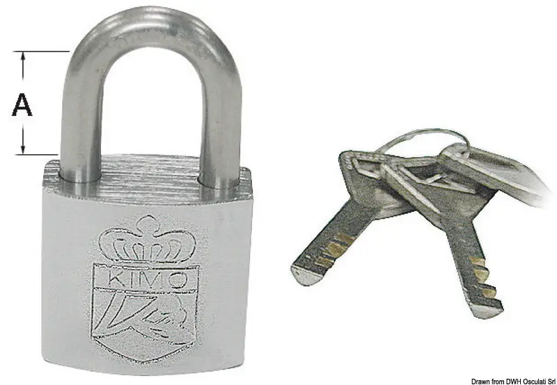 Kit 4 lucchetti inox 20x30 mm Direttamente Dal Produttore