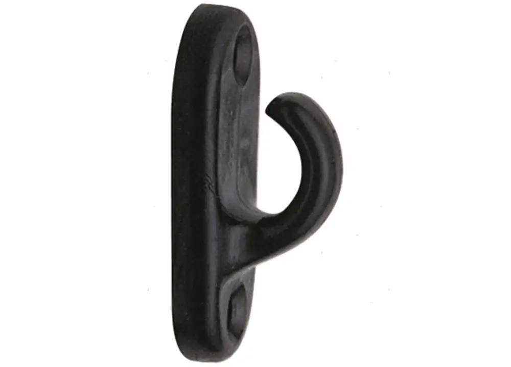 Pagamento Sicuro Gancetto oval 19x39mm nero