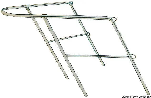 Pulpito di Prua in Acciaio Inox 78x110x60 cm Economico