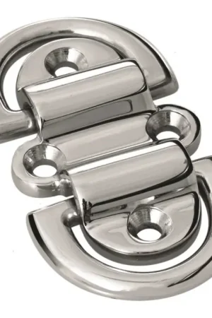 Anello Doppio su Piastra 4 Fori HD in Acciaio Inox d10mm Scelto Dai Clienti