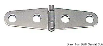 Miglior Prezzo Cerniera Sagomata 1,7 mm in Acciaio Inox 101x27 mm