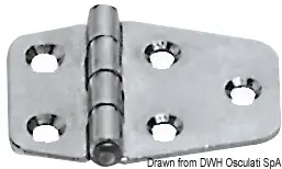 Compra Online Cerniera Spessore 1,7 mm in Acciaio Inox 51x27 mm