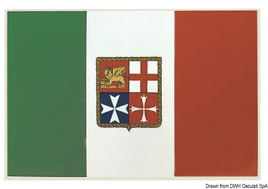 Bandiera adesiva Italia 15 x 22 cm Miglior Prezzo