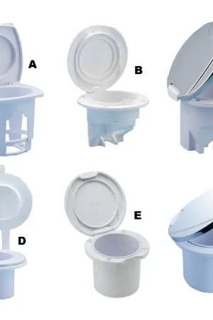 Economico Contenitore Porta Doccia Ovale Tondo Bianco Cromato