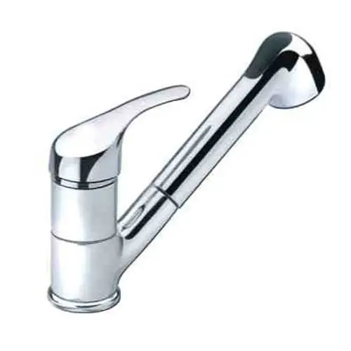 Miscelatore Monocomando Cromato + Doccia Estraibile Cromata Professionale