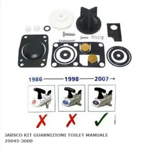 Kit ricambi toilet Jabsco manuale 29045-3000 Quantità Limitata