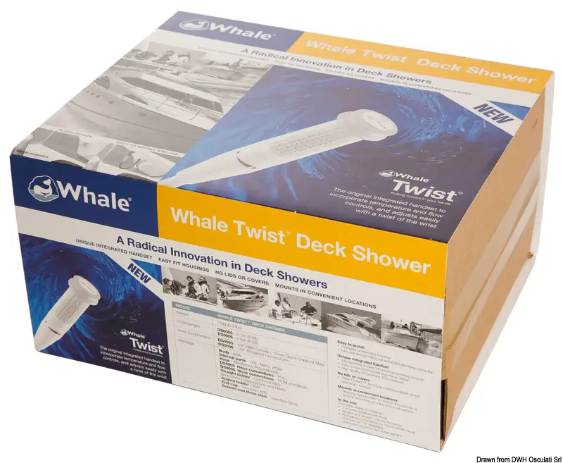 Doccia Twist fredda dritta nera Offerta Lampo