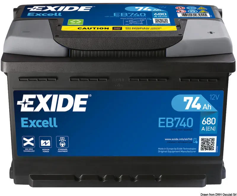 Batteria Excell 100 Ah Compra Oggi Stesso