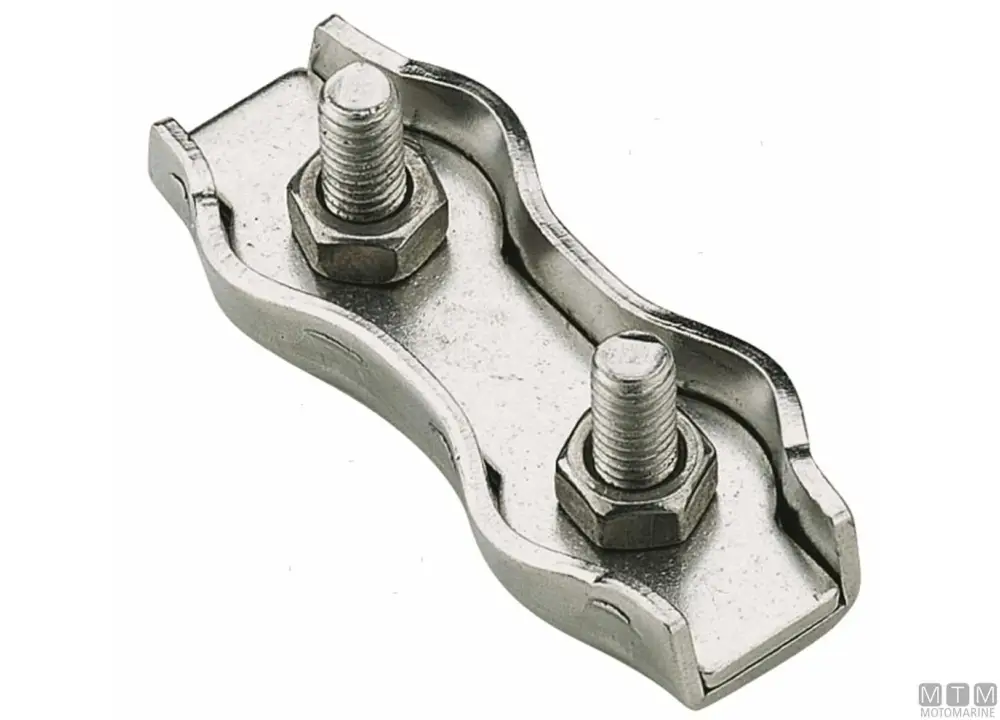 Morsetto piatto doppio d5mm inox Offerta Limitata