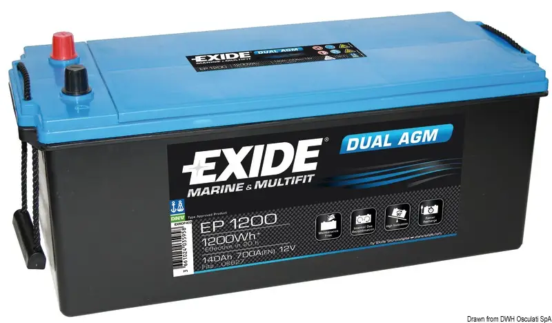 Batteria Exide agm 240 Ah Più Venduto